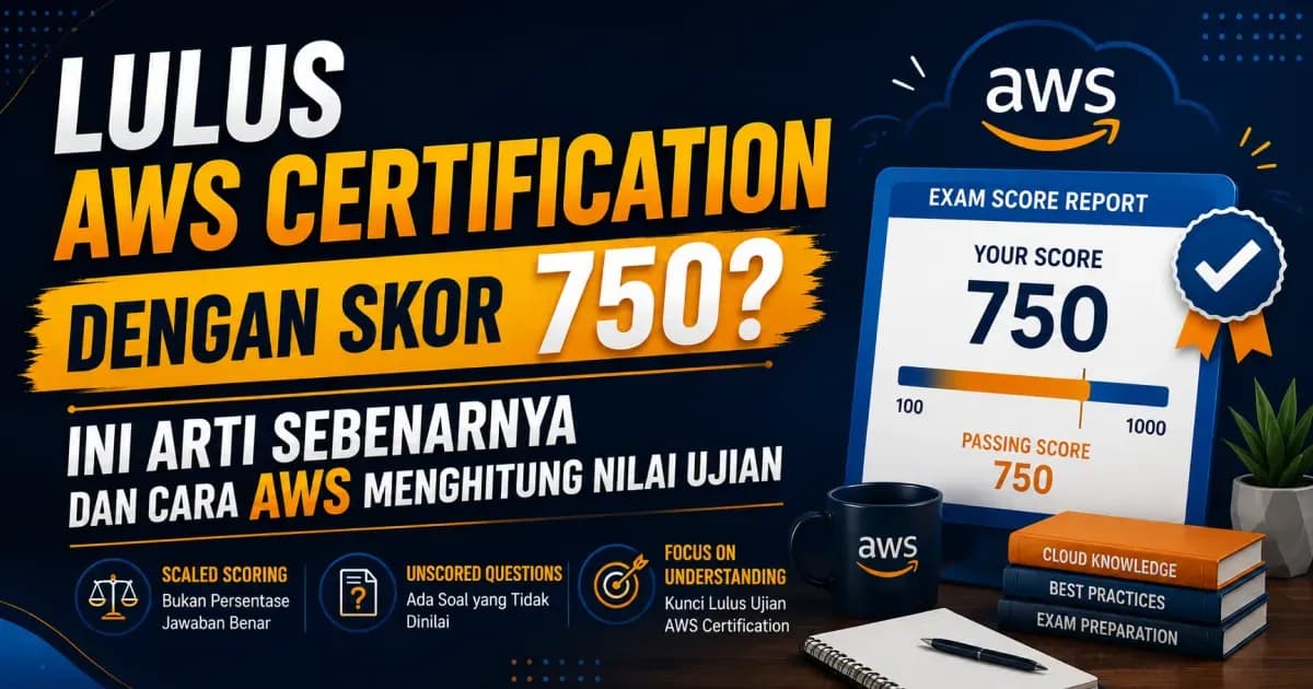 Lulus AWS Certification dengan Skor 750? Ini Arti Sebenarnya dan Cara AWS Menghitung Nilai Ujian