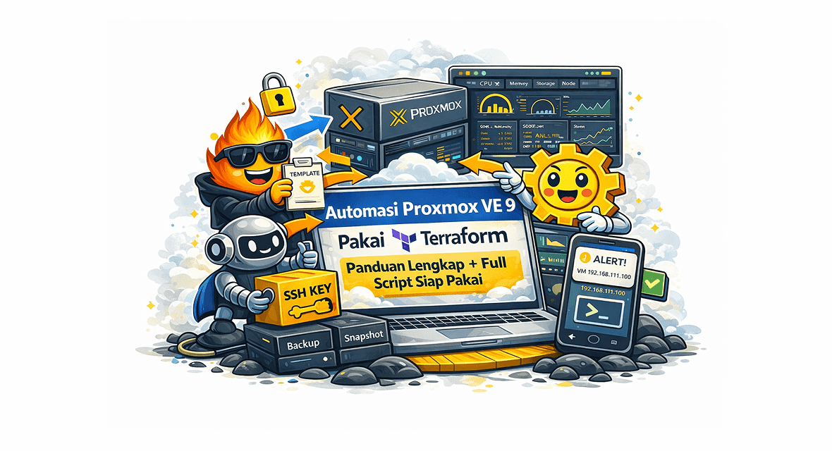 Automasi Proxmox VE 9 Pakai Terraform: Panduan Lengkap + Full Script Siap Pakai